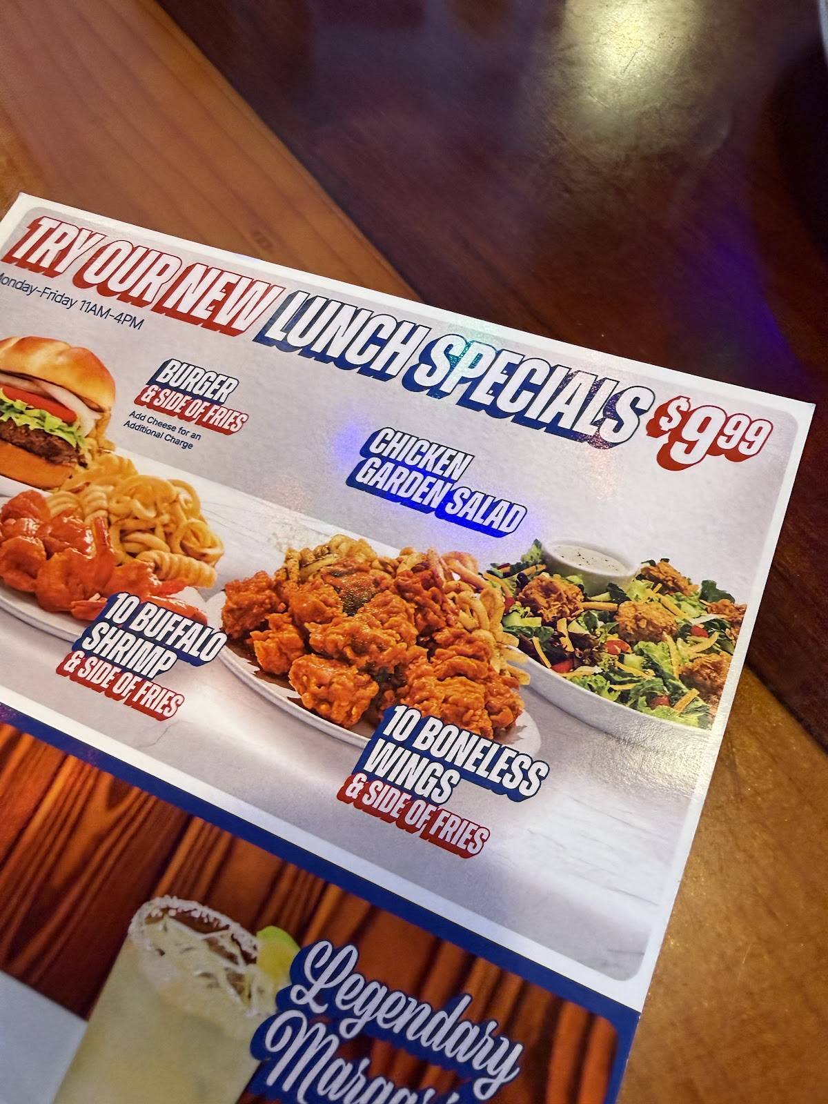 Hooters меню