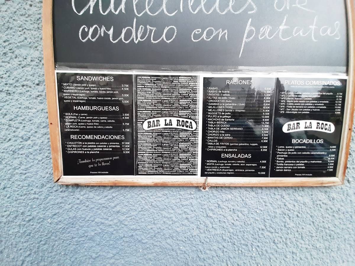 La Roca меню