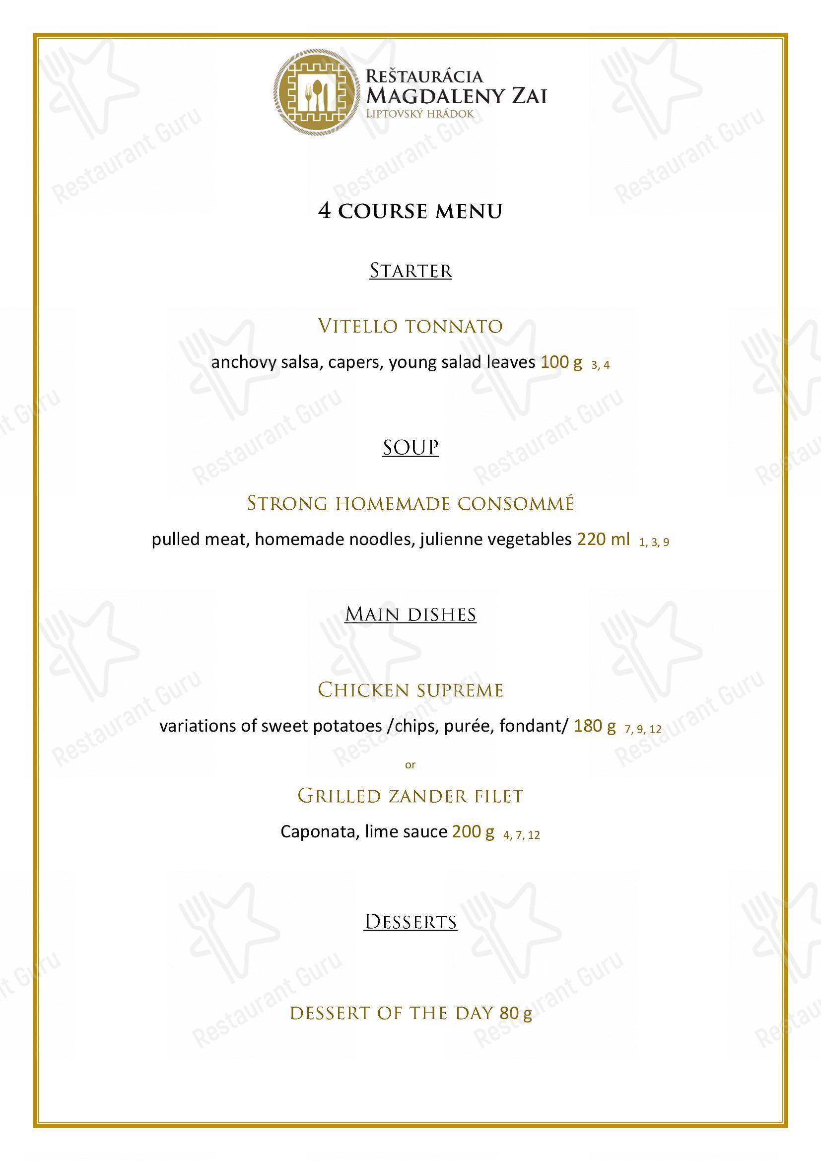 Меню ресторана Utahcatering.com
