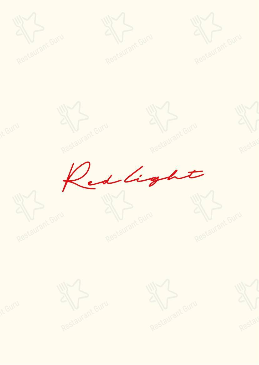 Red Light в Манчестере - Меню напитков