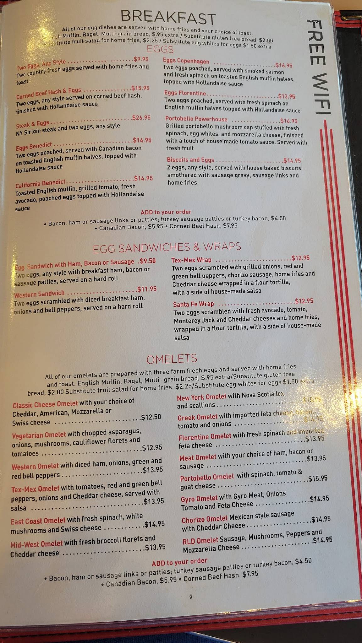 Red Line Diner меню