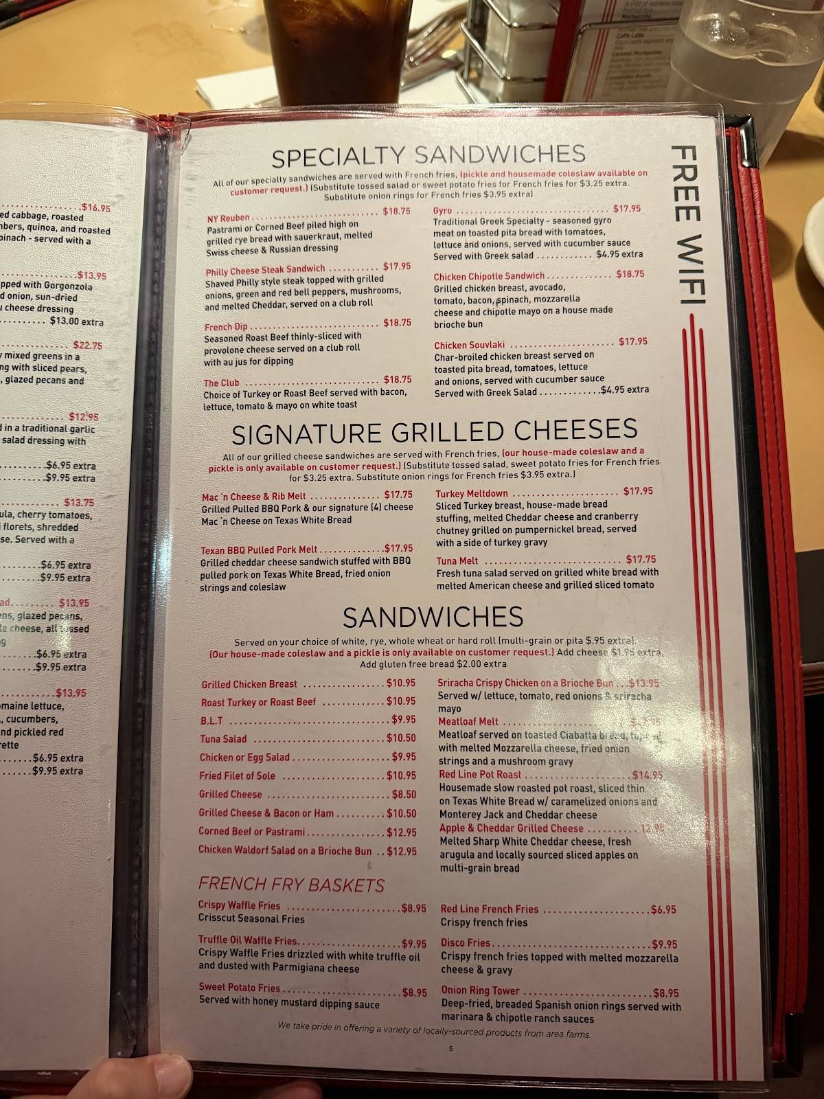 Red Line Diner меню
