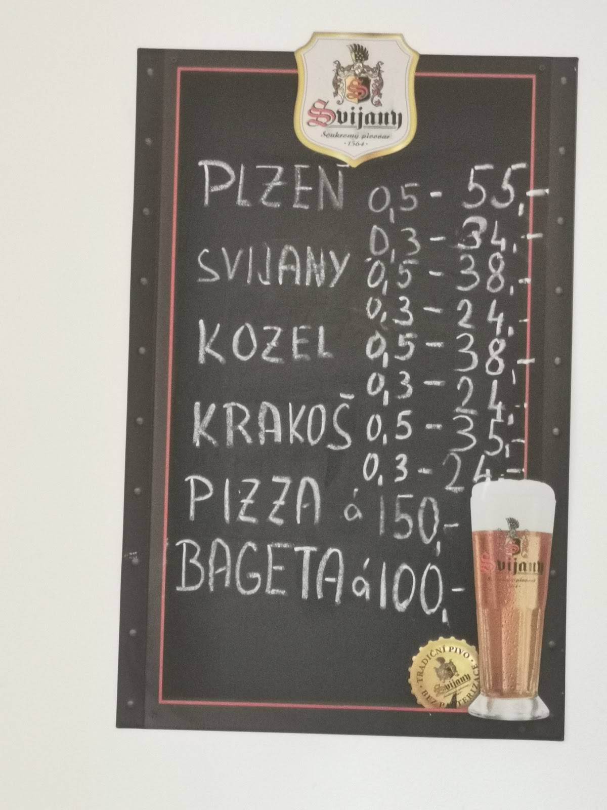 Restaurace SIESTA меню