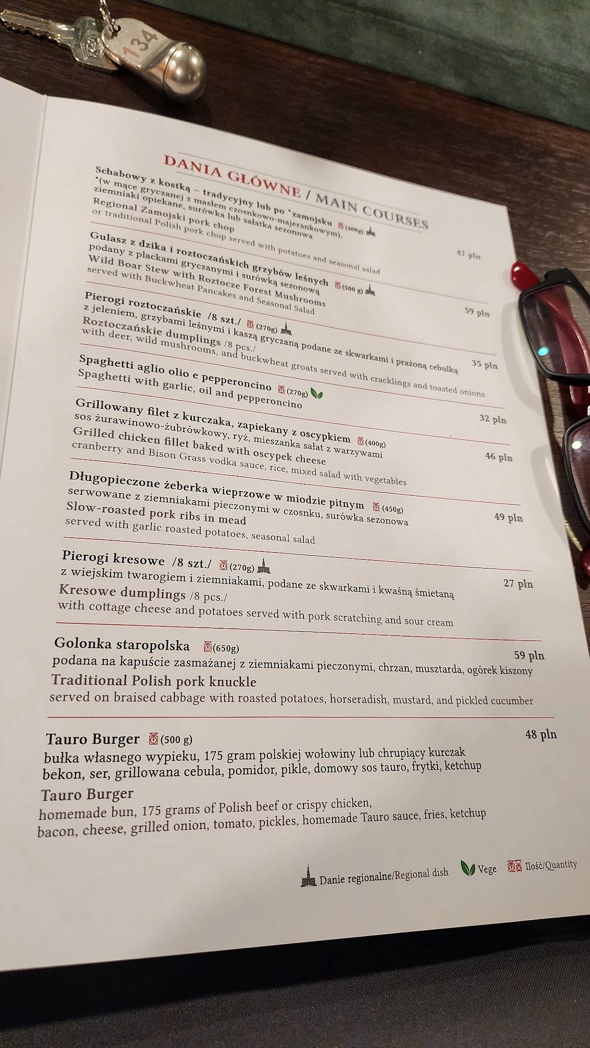 Restauracja Renesans меню
