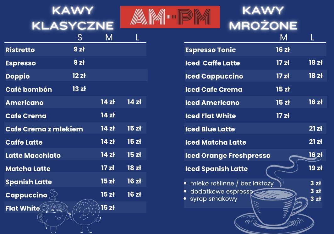 AM PM меню