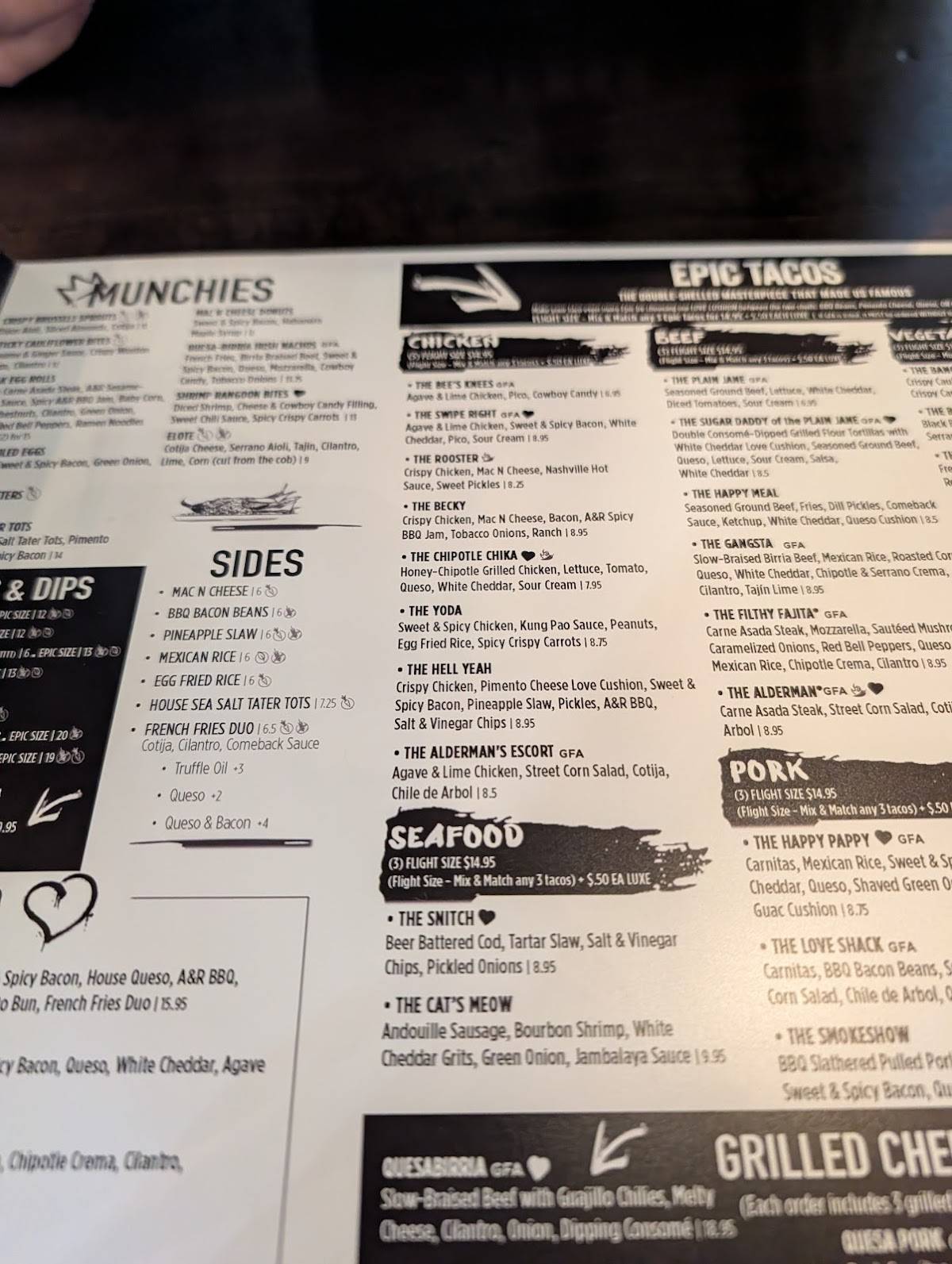 Agave & Rye Cleveland меню