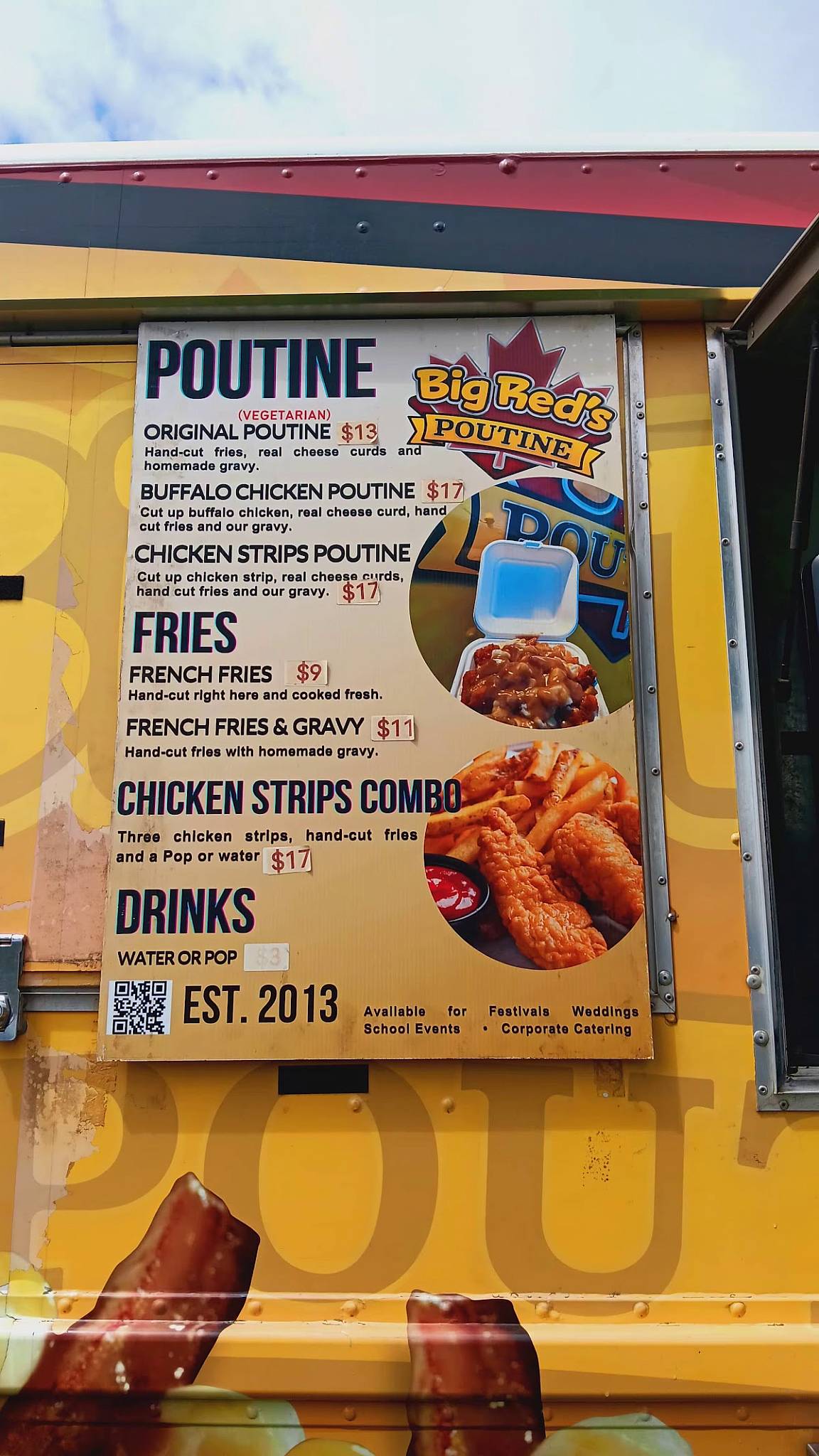 Big Red's Poutine меню