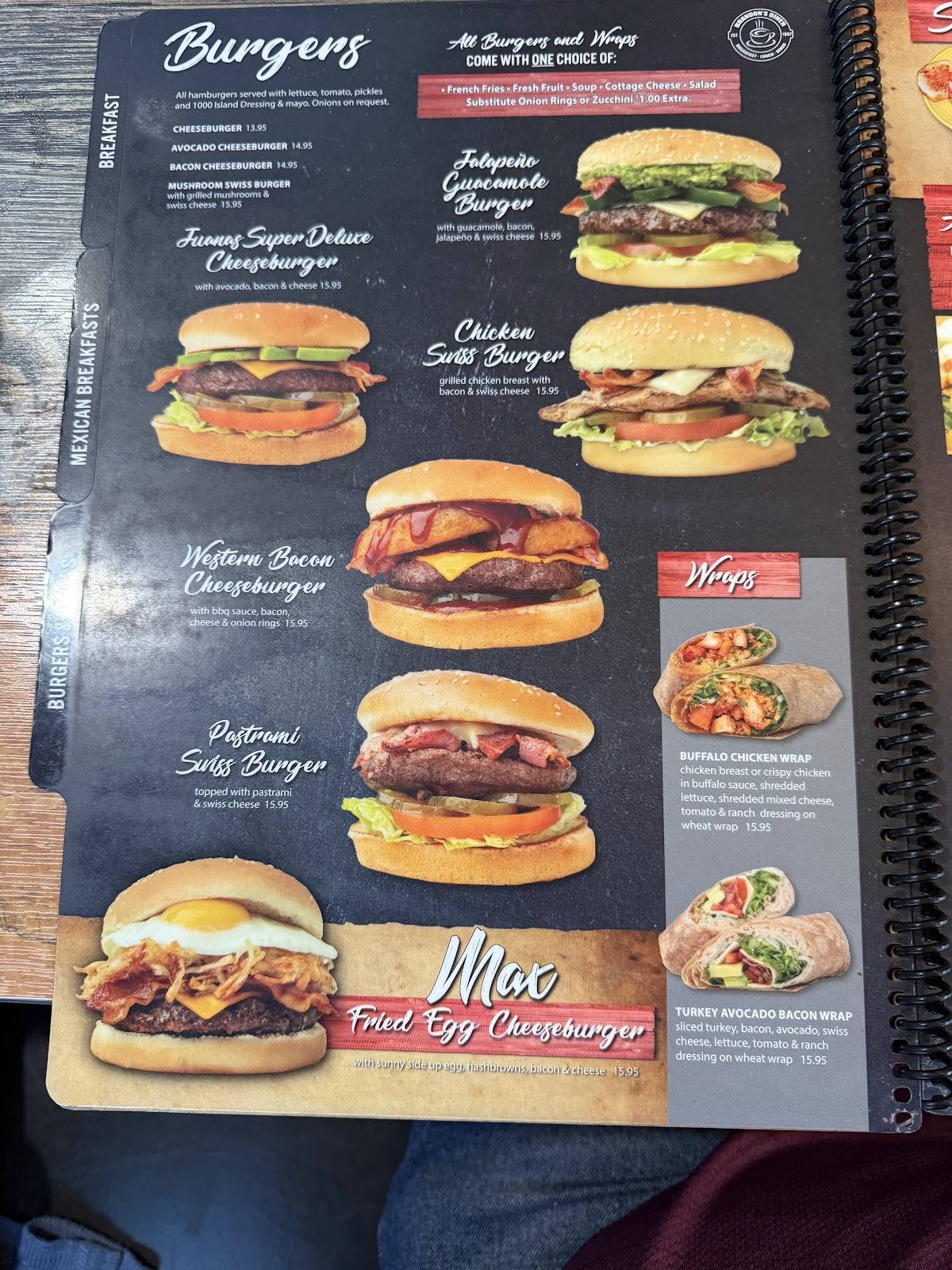 Brandon's Diner меню