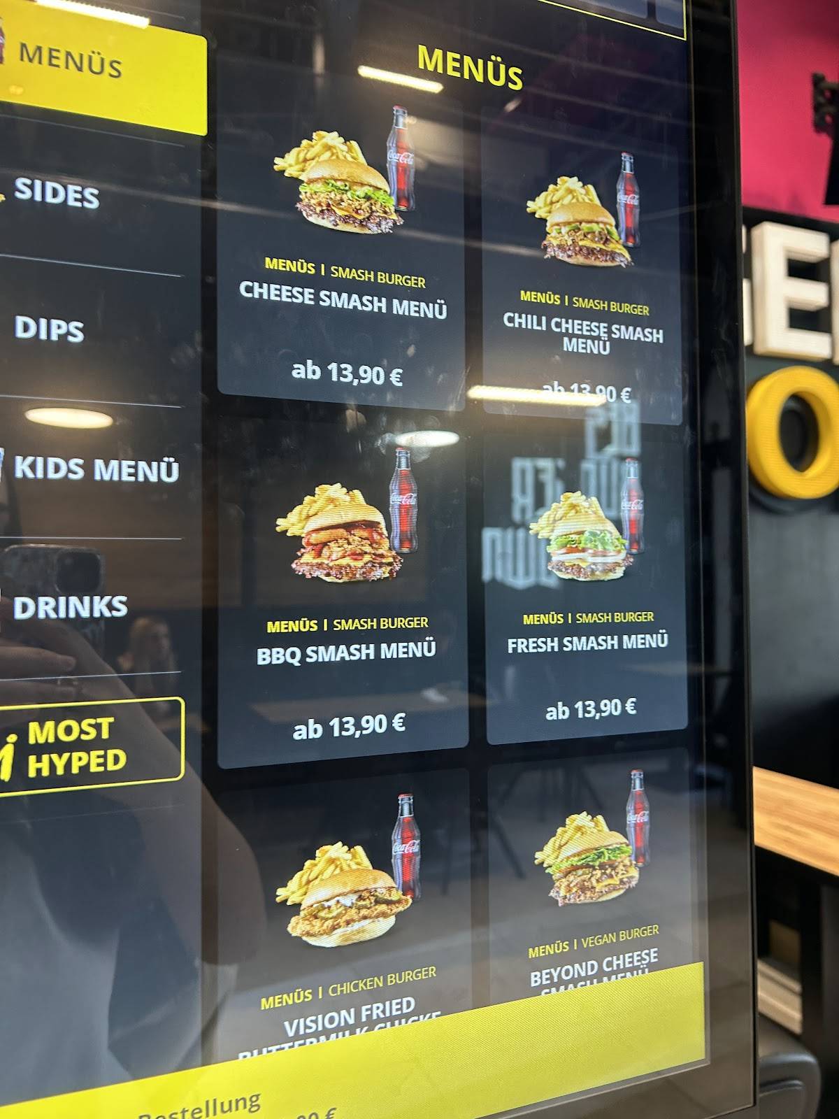 BurgerVision меню