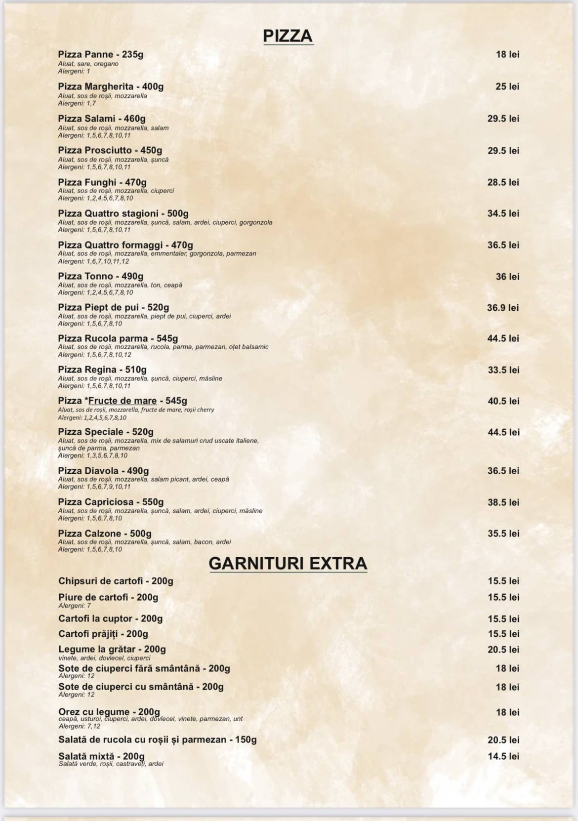 Chic Restaurant and Lounge меню