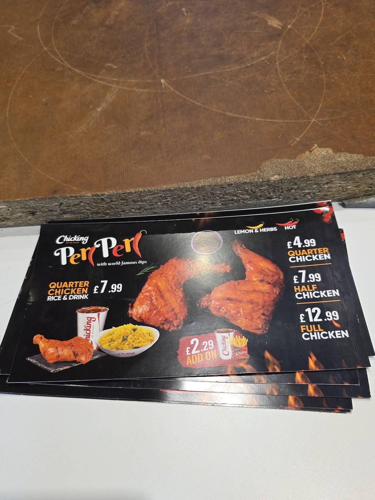 Chicking Walthamstow меню