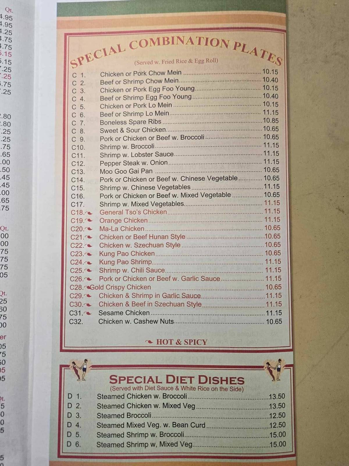 China One Butler меню