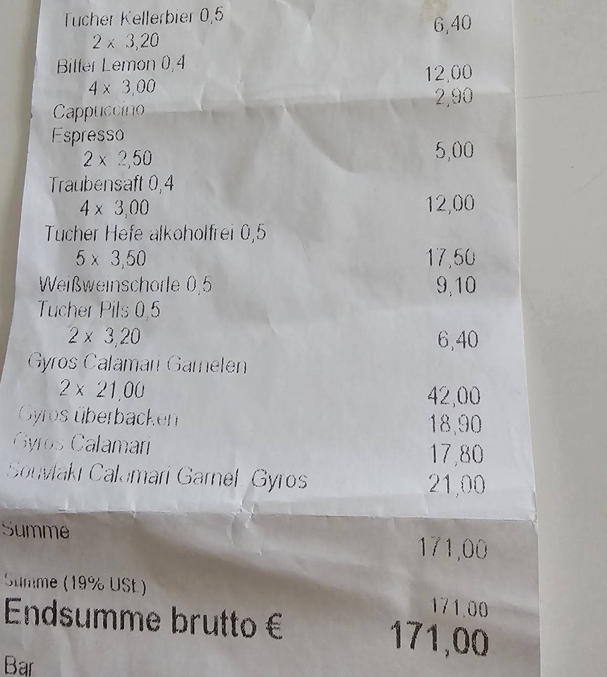 Restaurant Delphi Bamberg меню