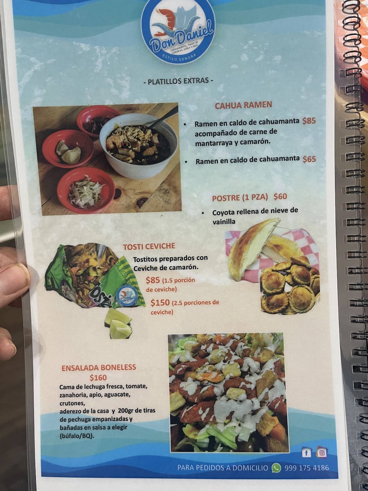 El Rincon de Don Daniel (Dentro de Plaza Malak) меню
