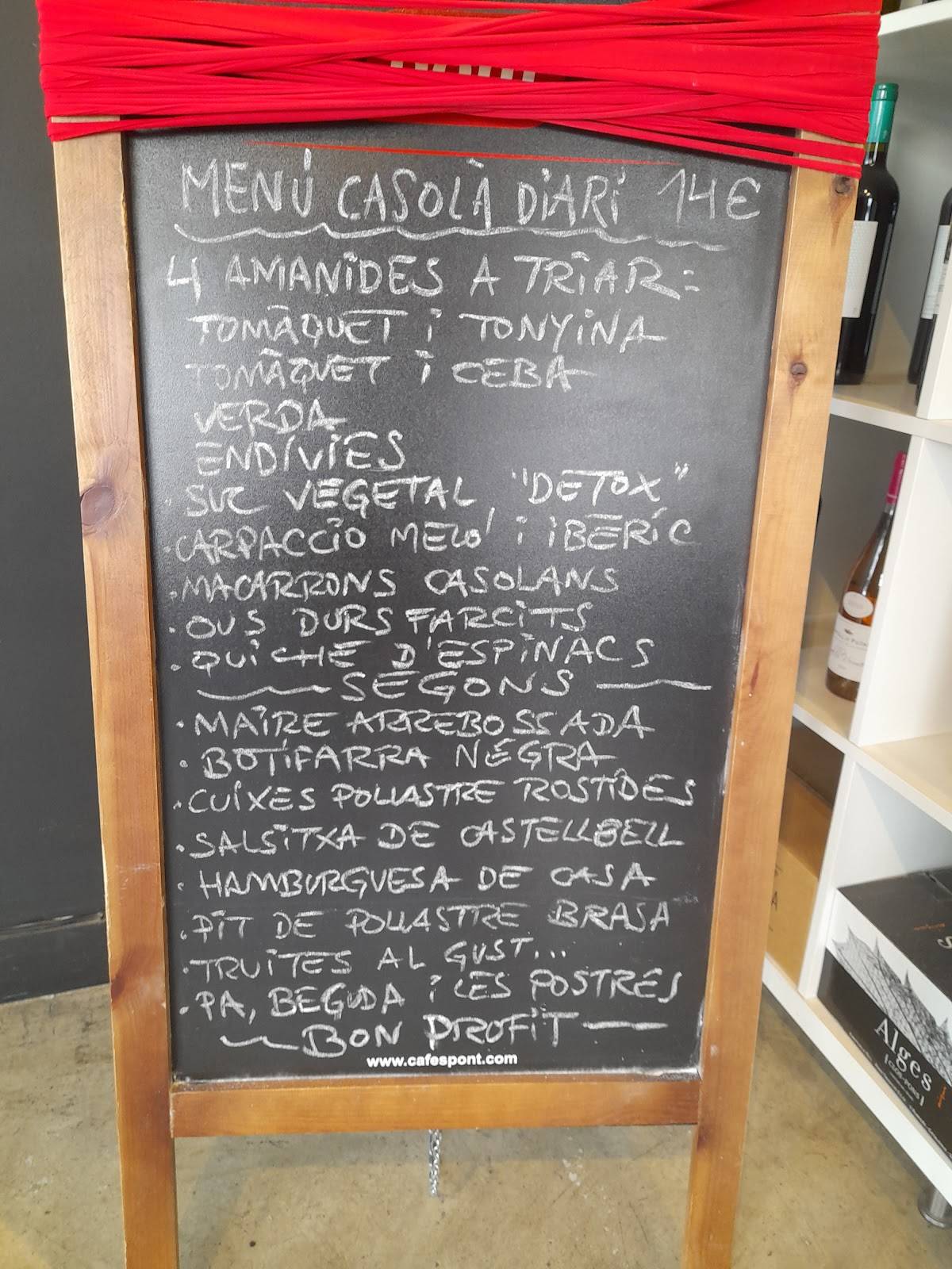 Restaurant Filigranes меню