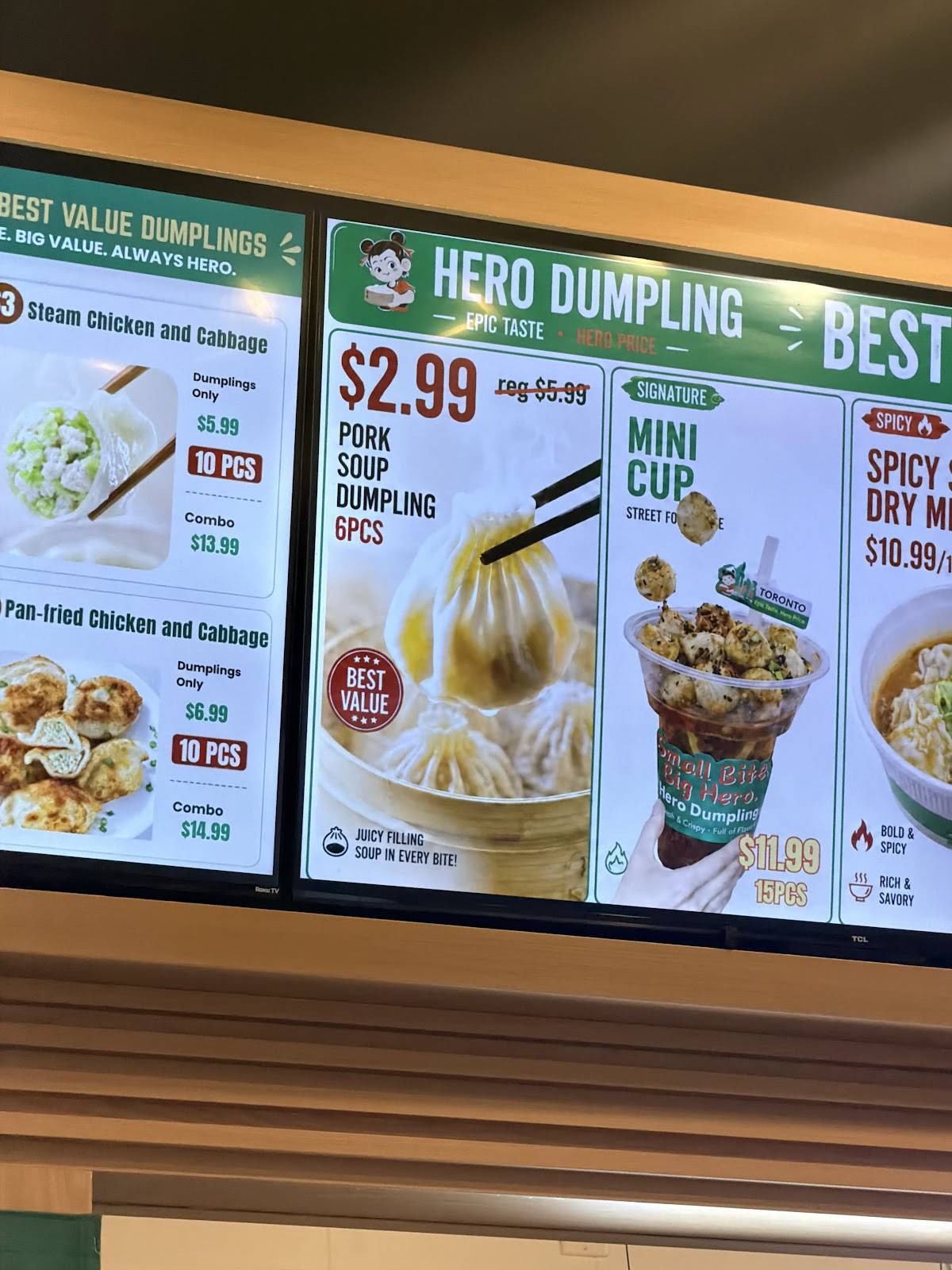 Hero Dumpling меню