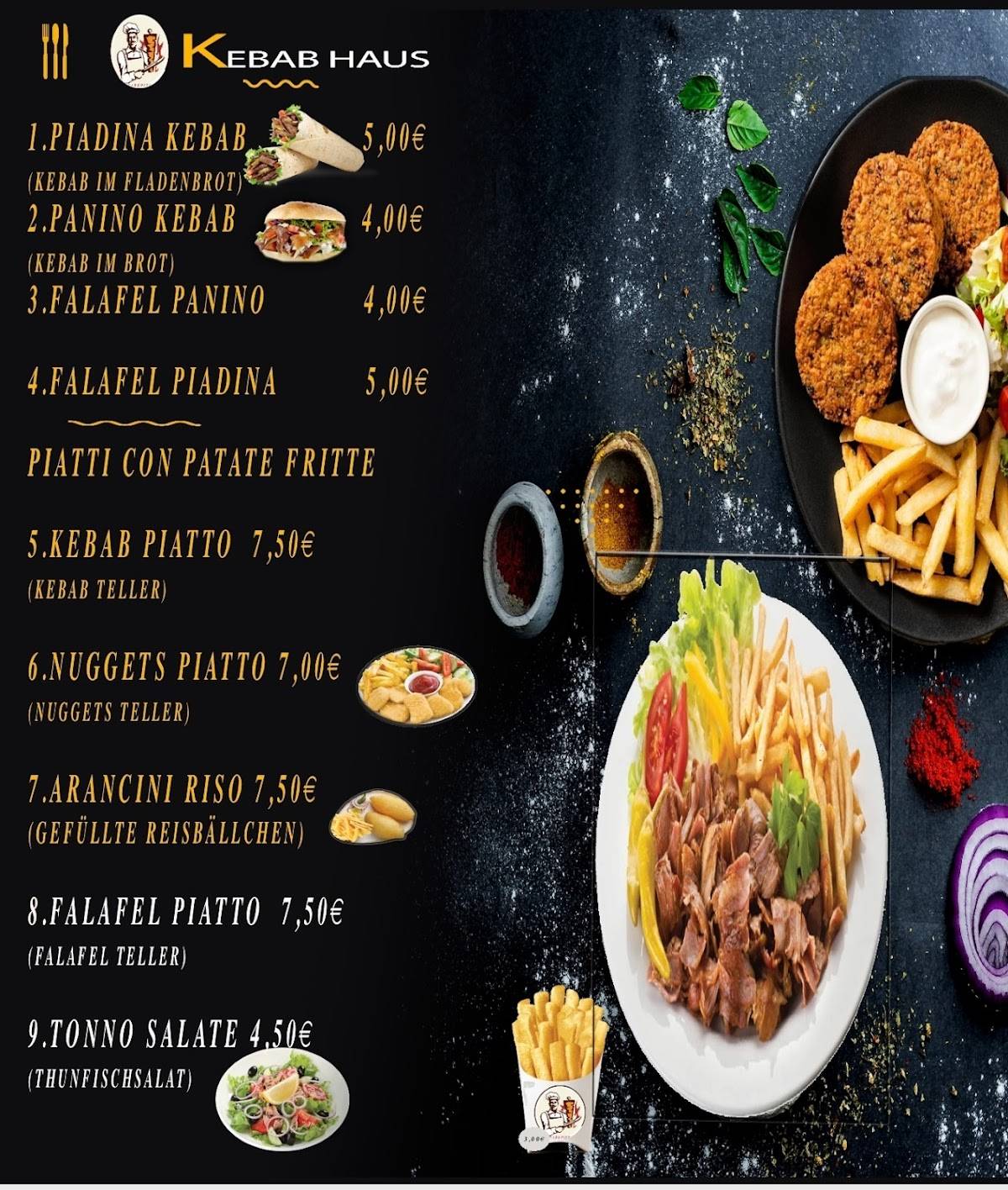 KEBAB HAUS меню