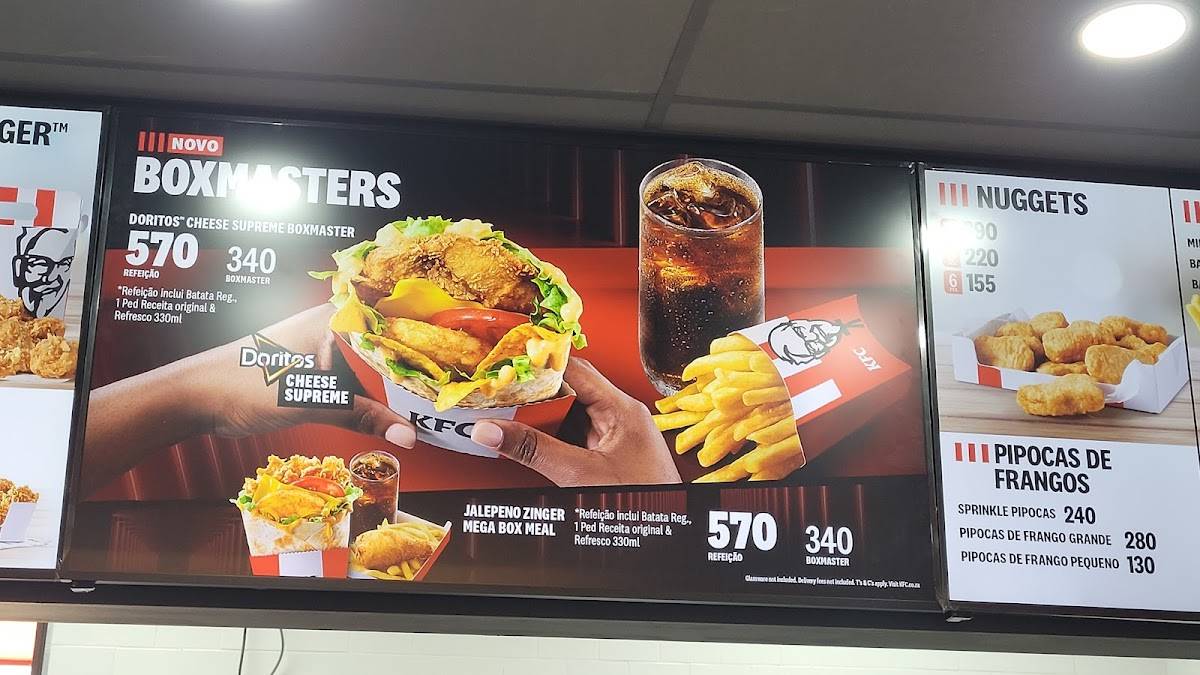 KFC Galp Matola меню