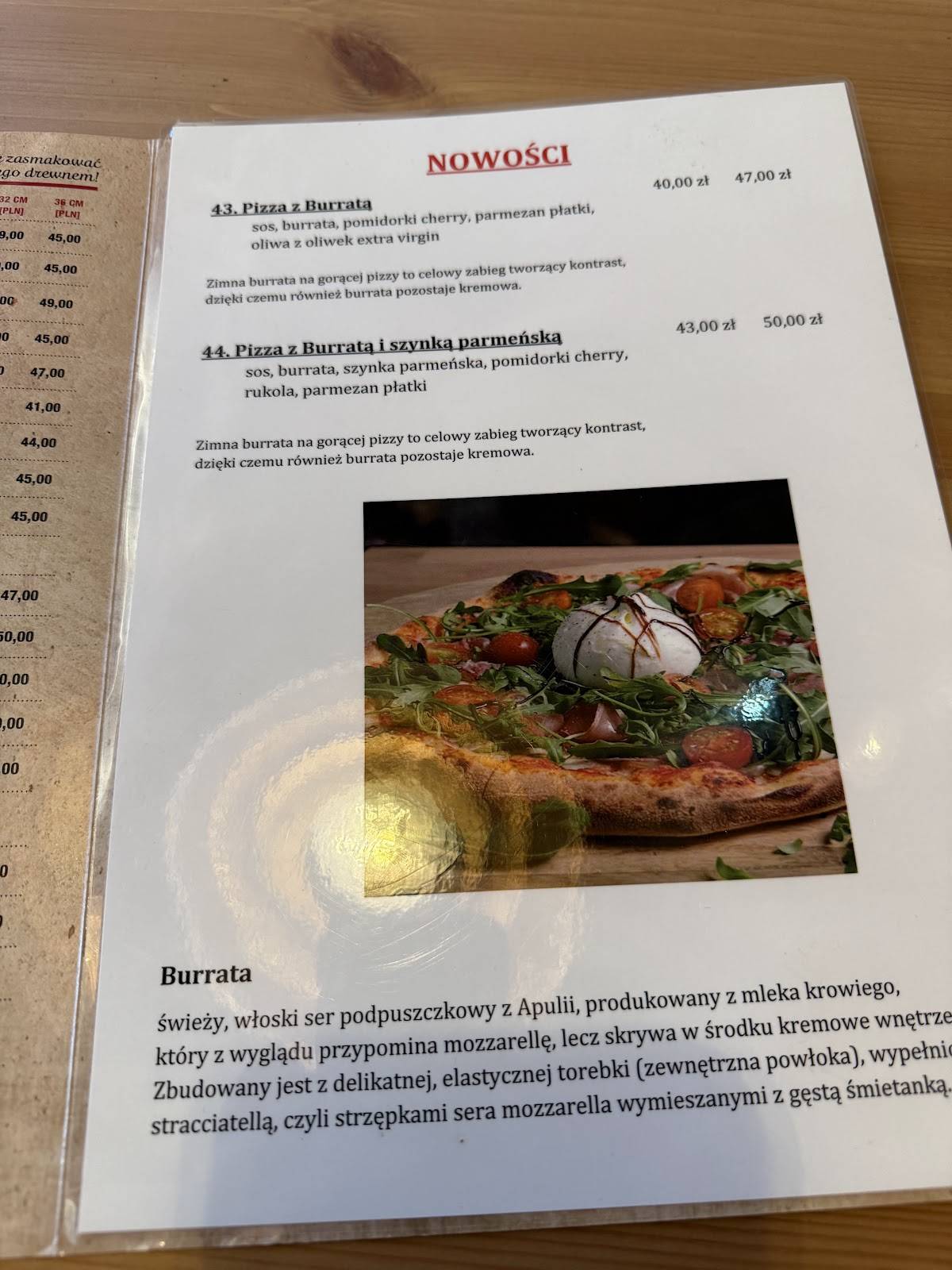 Karczma Rzym меню