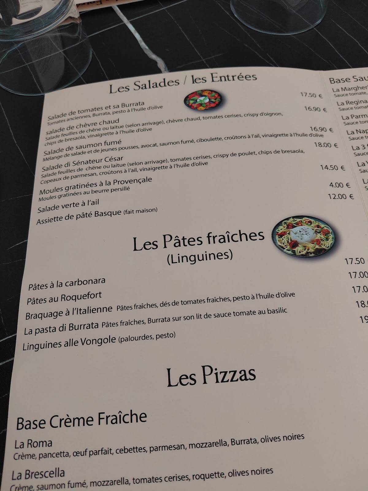L'Entrepotes меню