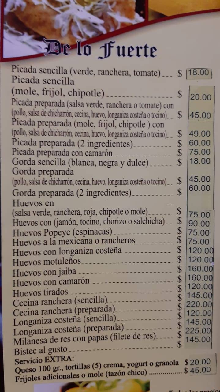 Las Redes Restaurante меню