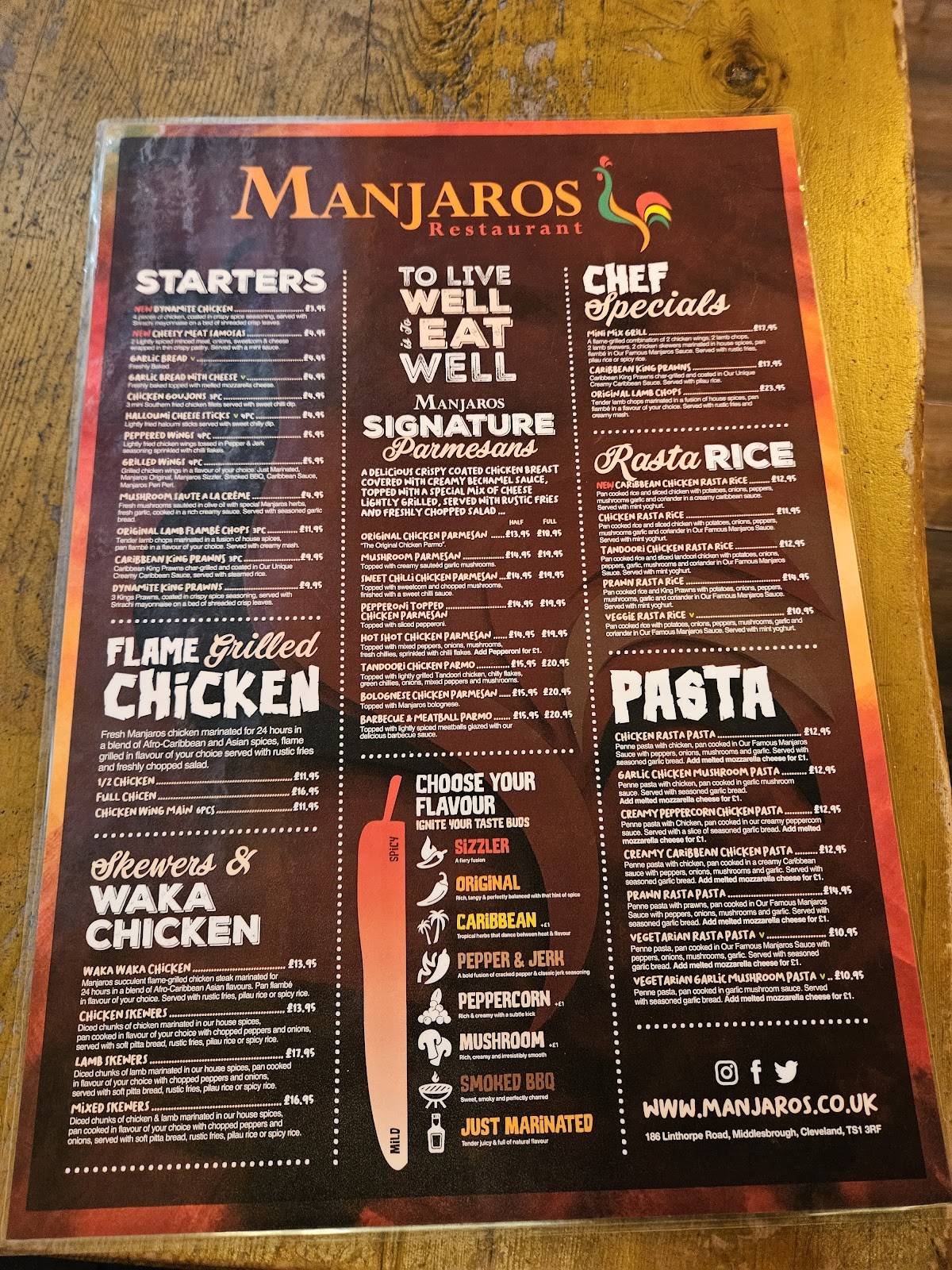 Manjaros меню