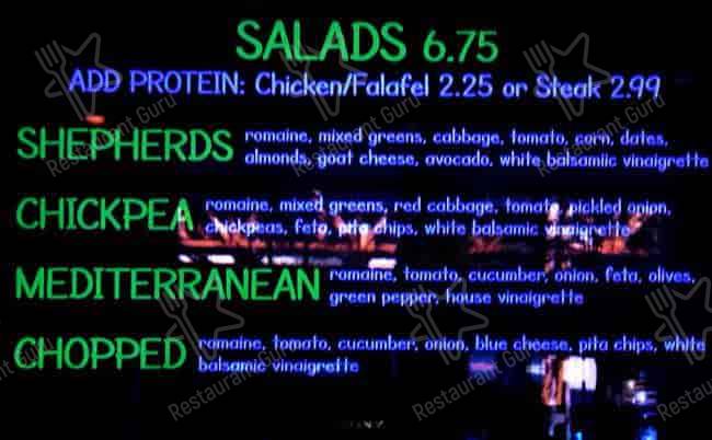 Mezza Mediterranean Grill меню