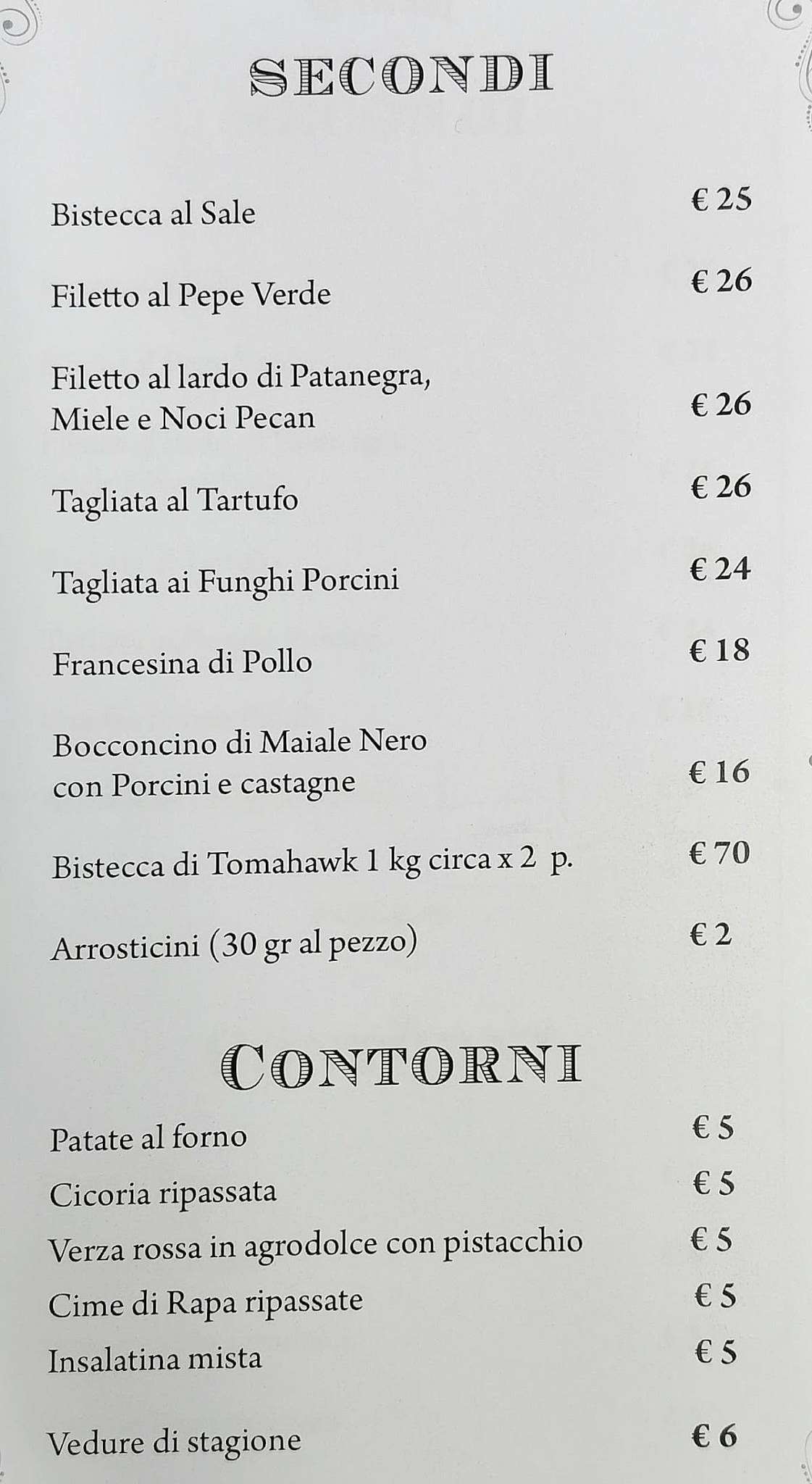 Ristorante Civico 13 меню