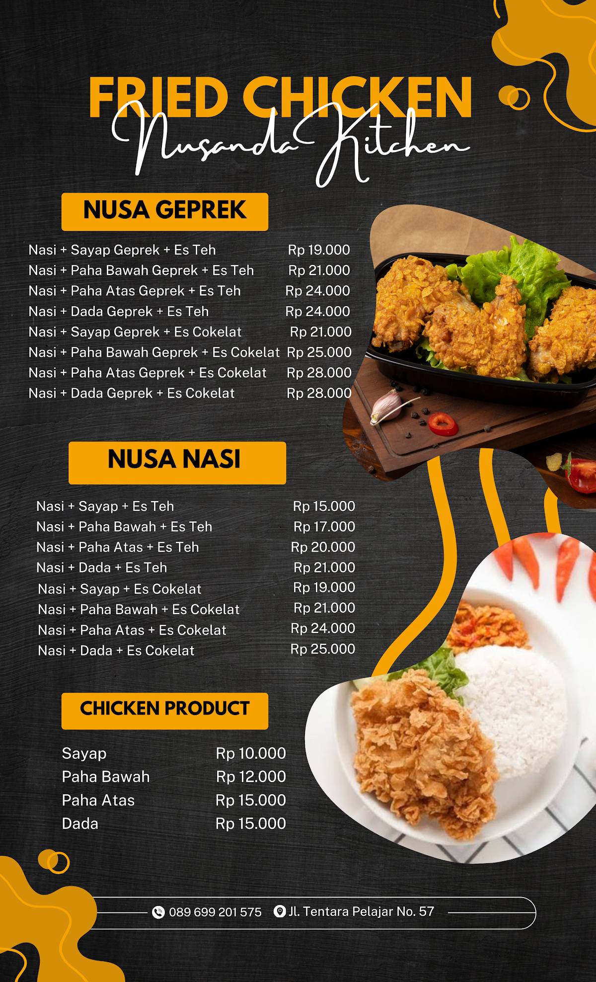 Nusanda Kitchen меню