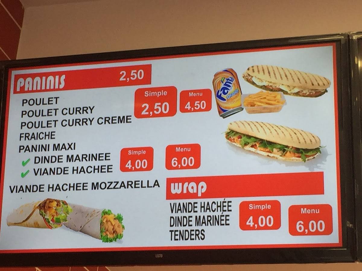 O'Panini меню