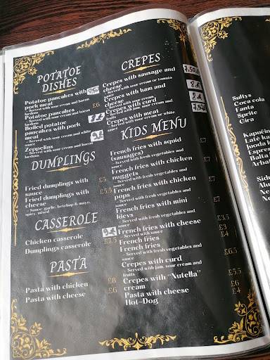 Restaurant "Pas Roma" меню