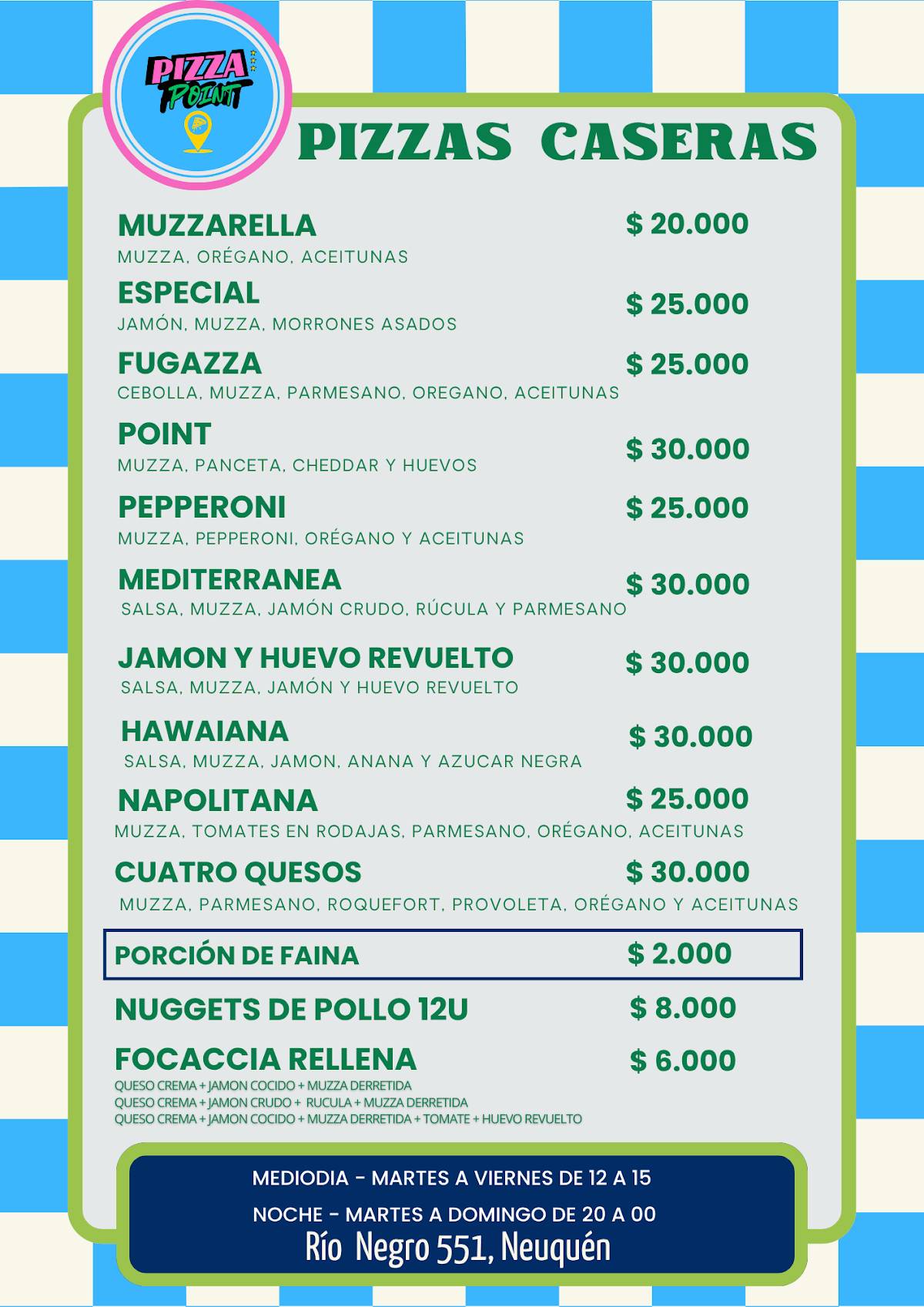 Pizza Point меню