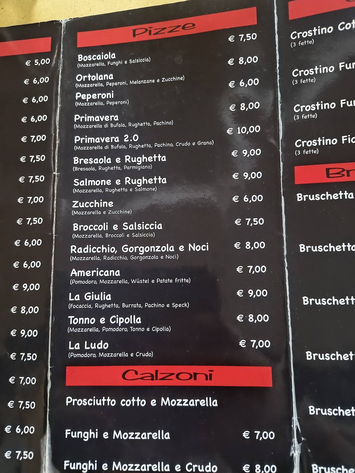 Pizzeria Zio Bello меню