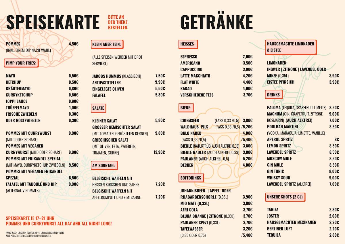 Poolbar_Freiburg меню