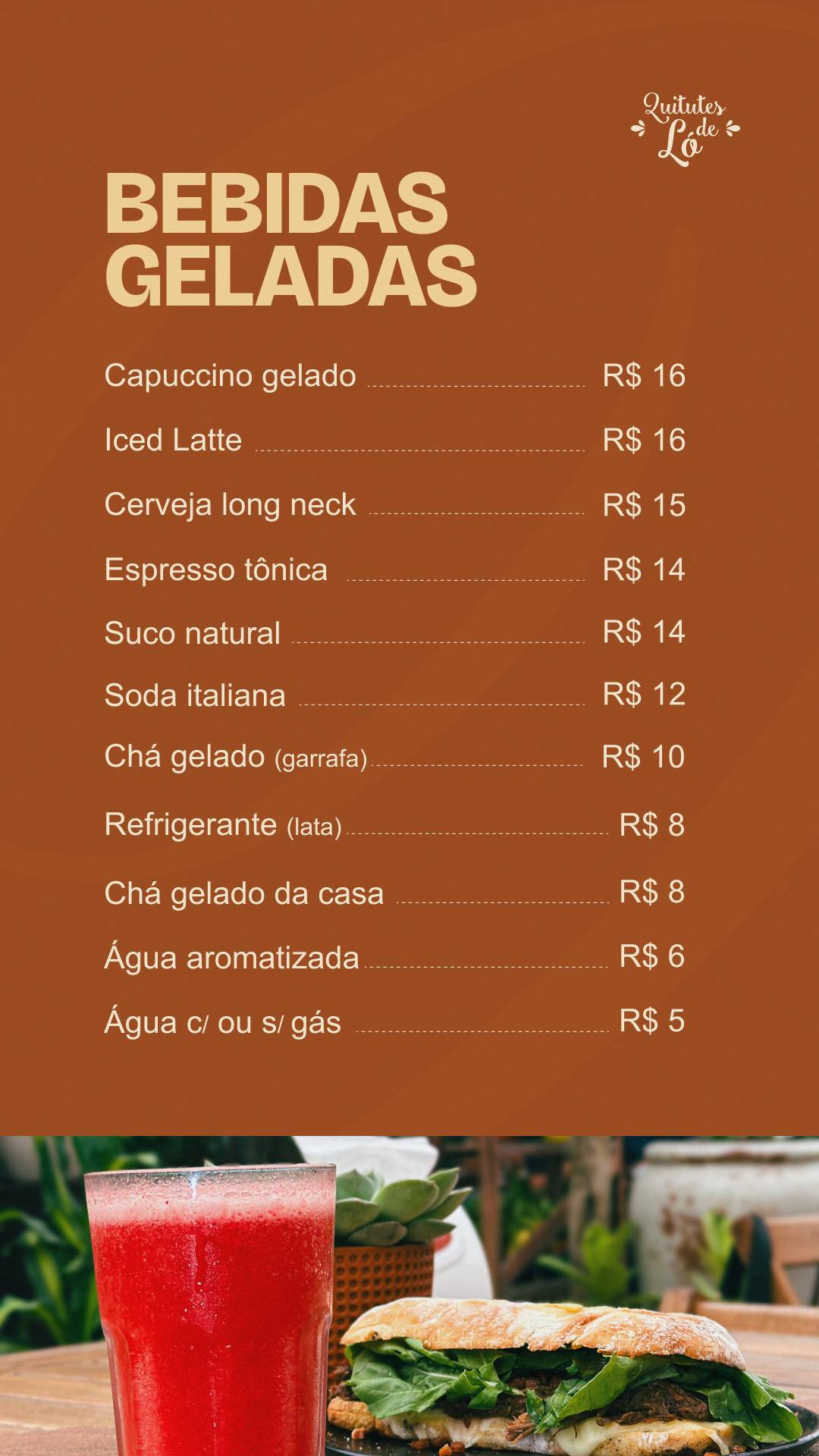 Quitutes de Ló меню