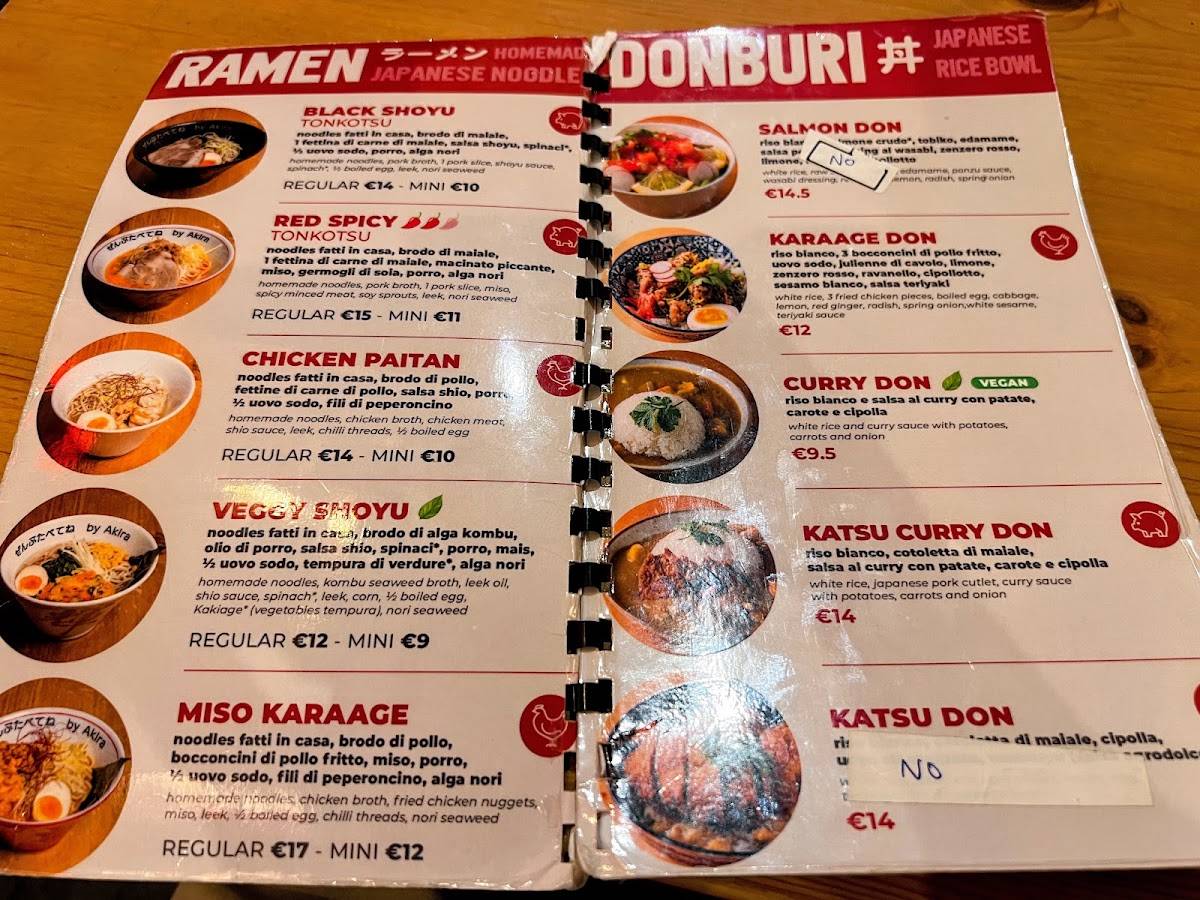 RAMEN LAB AKIRA меню