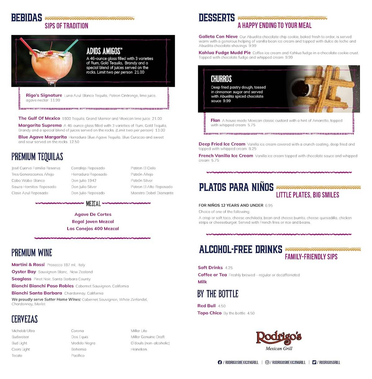 Rodrigo's Mexican Grill - Tustin меню