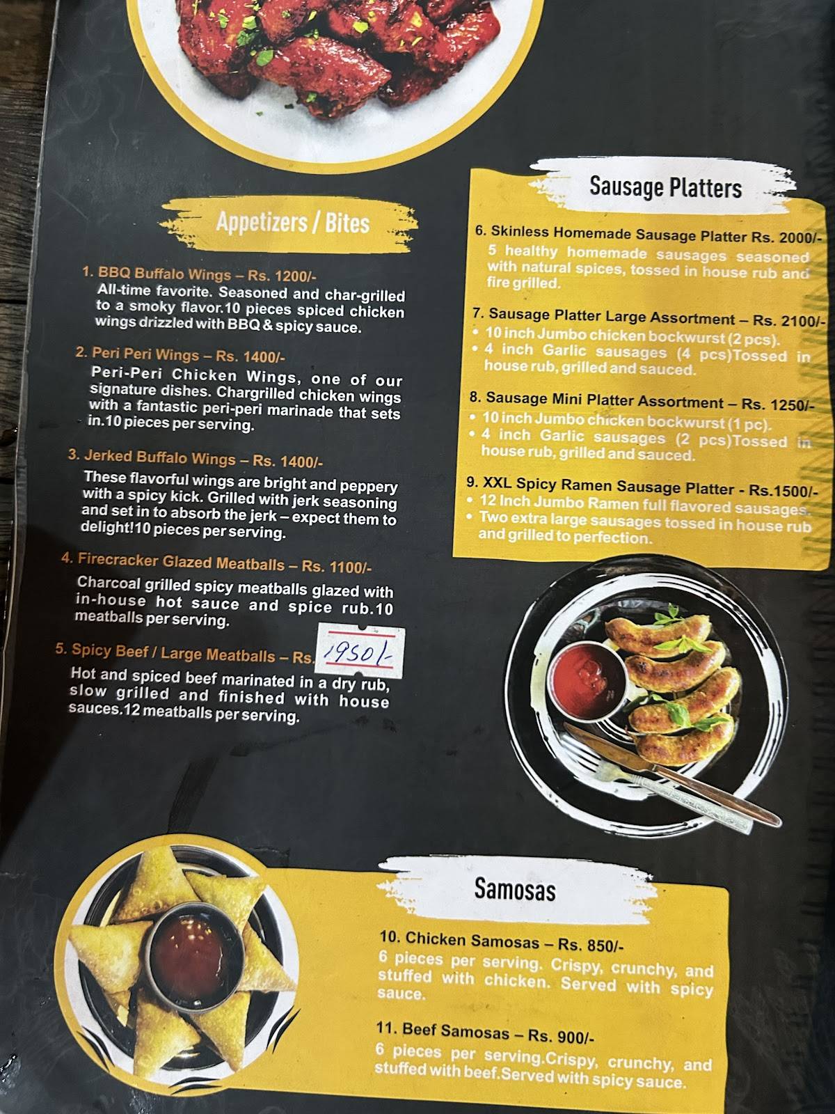 Sam’s Barbecue меню