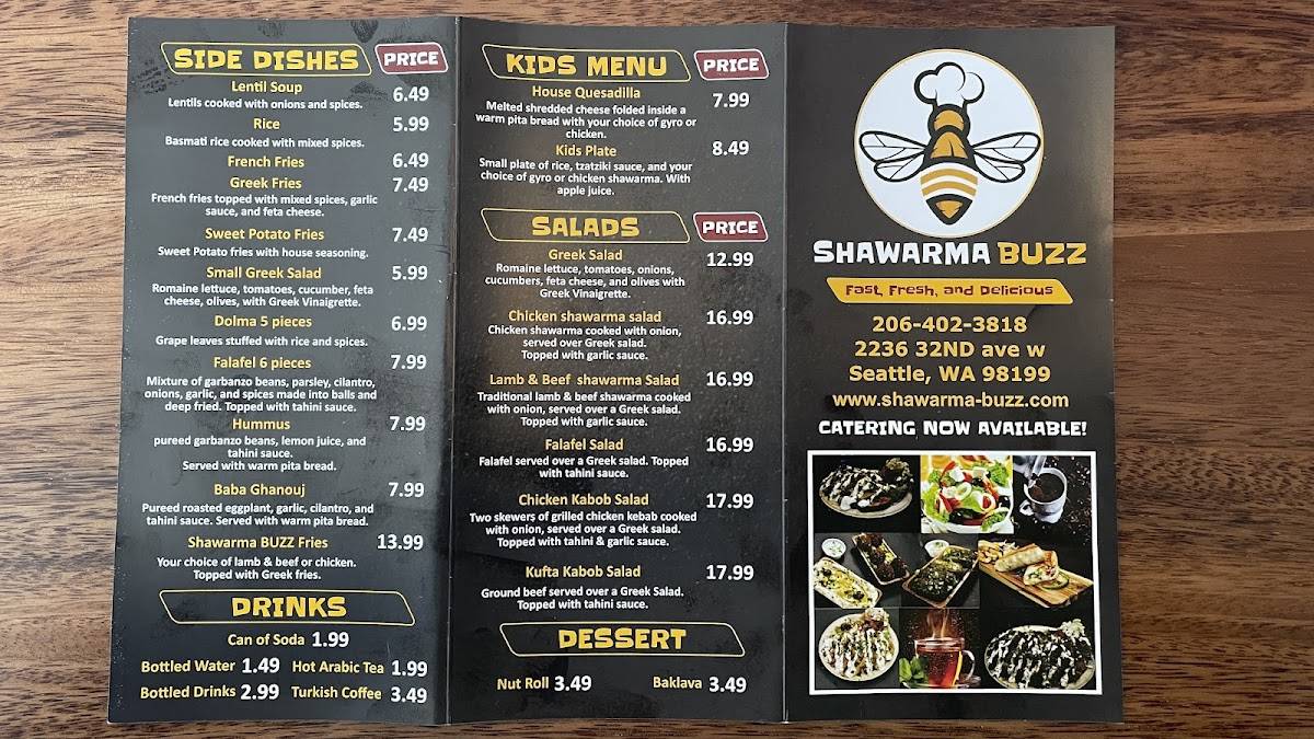 Shawarma buzz меню