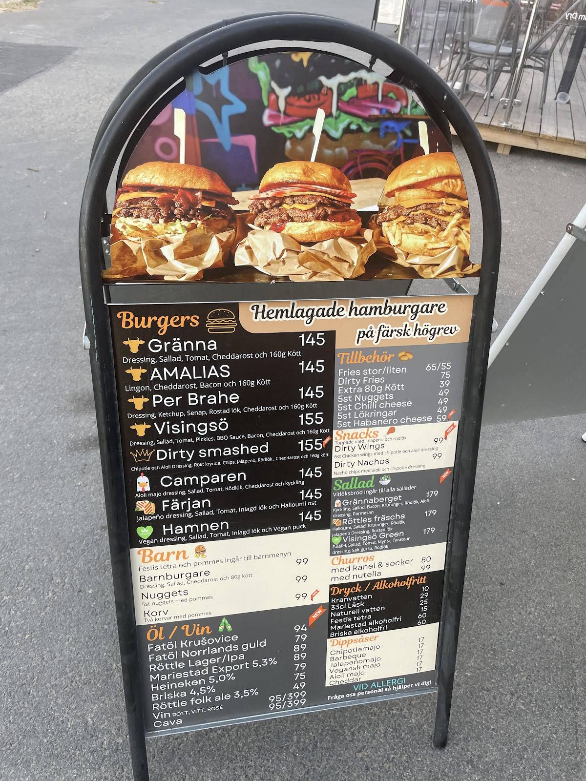 Smashed Burger Gränna меню