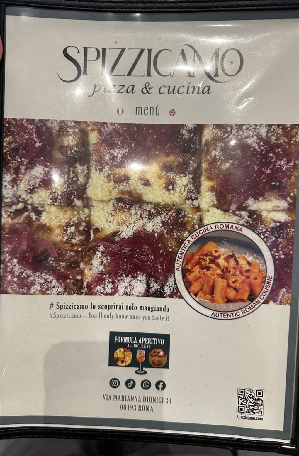 Spizzicamo меню