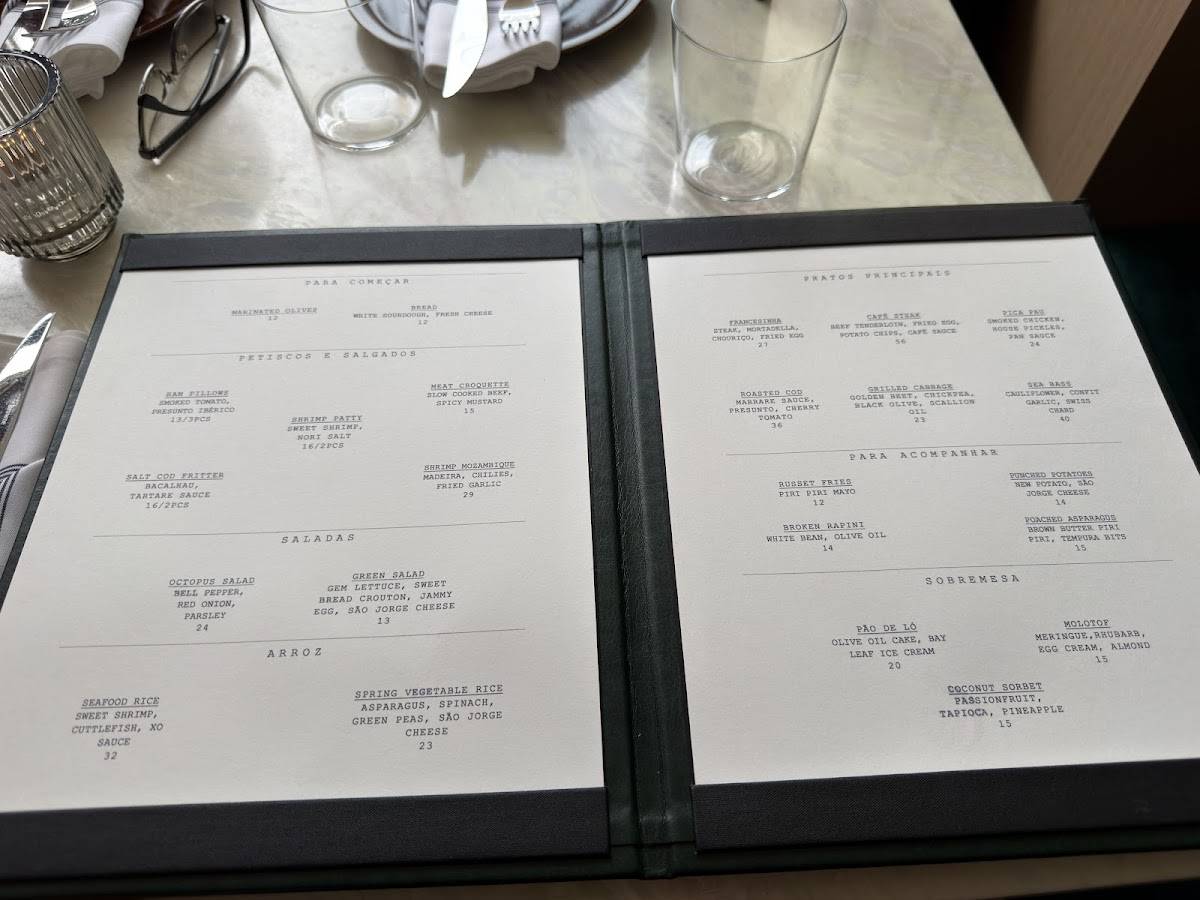 Taberna LX меню