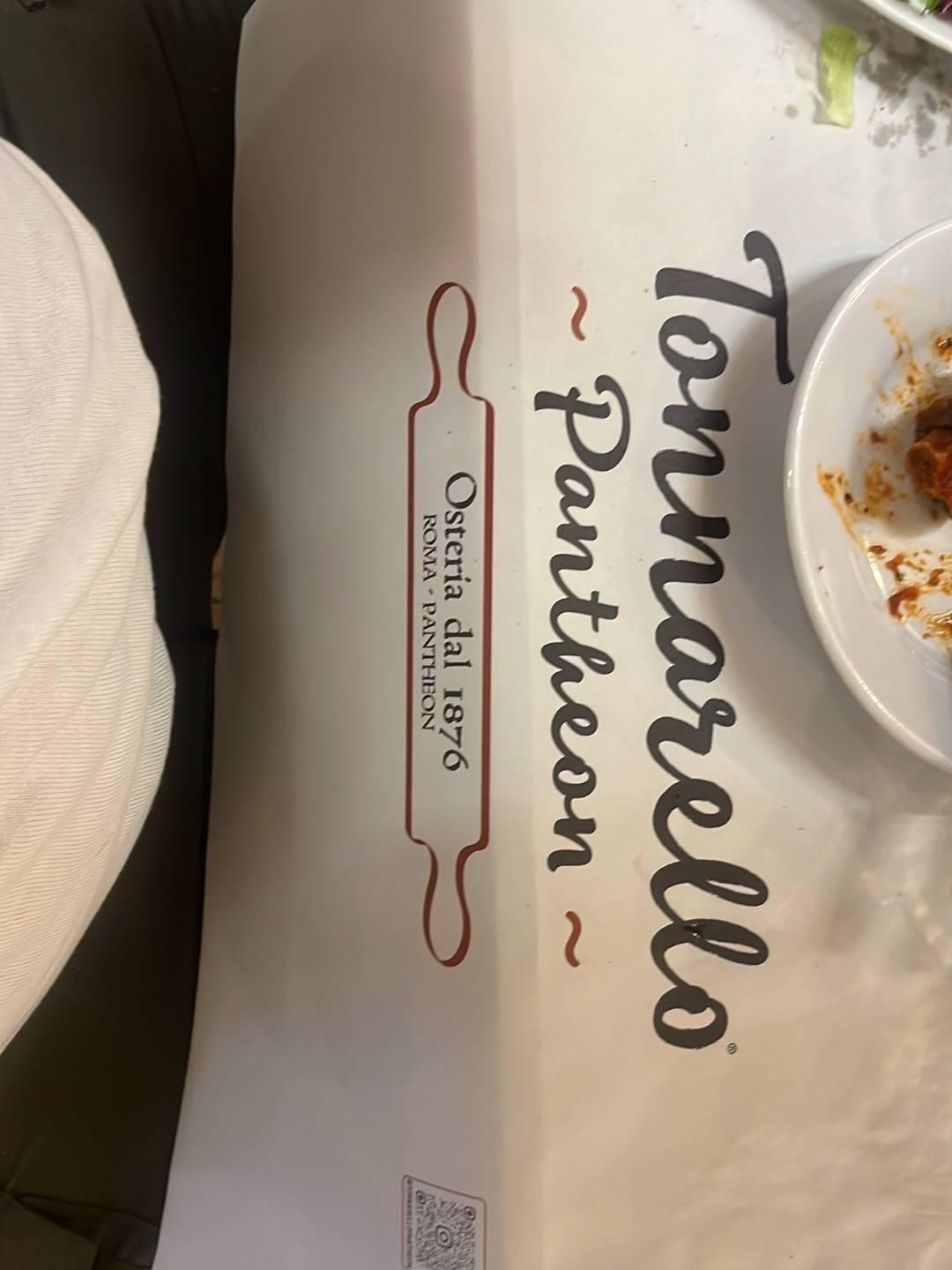 Tonnarello Pantheon меню