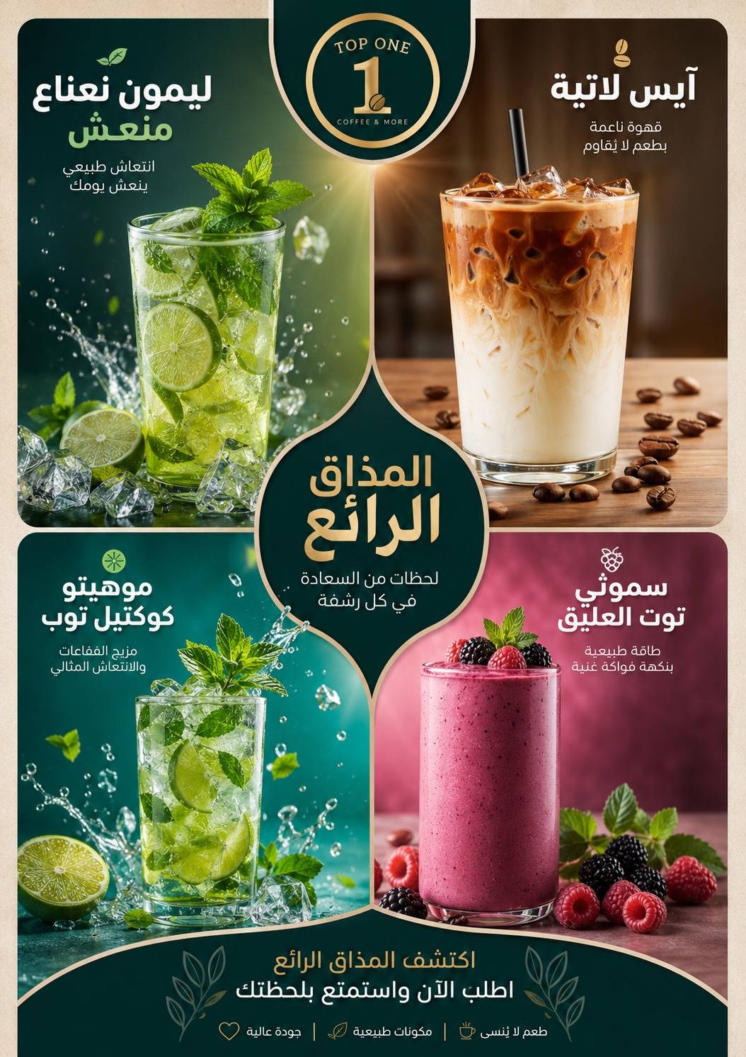 Top one coffee меню