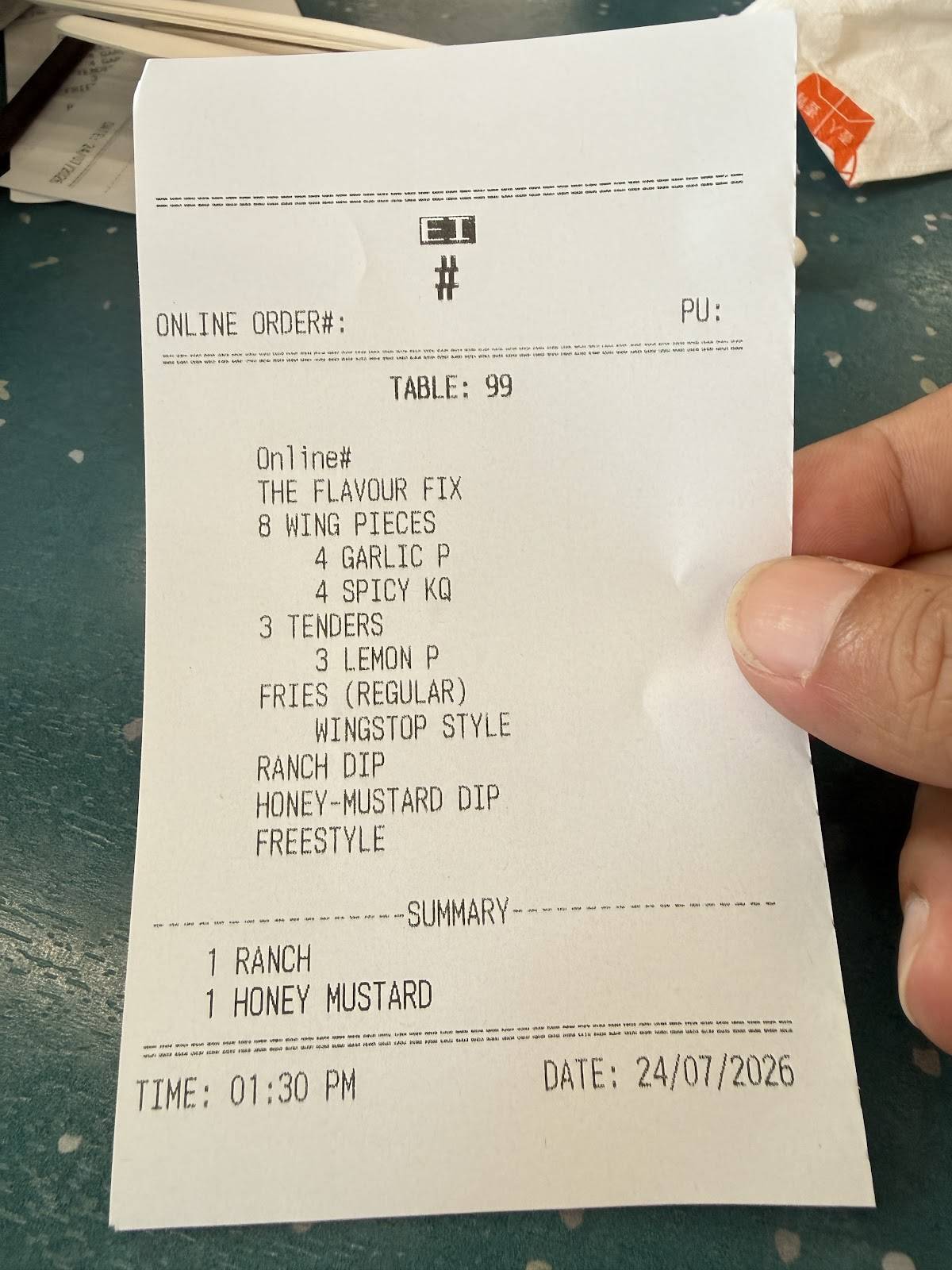 Wingstop Nottingham меню