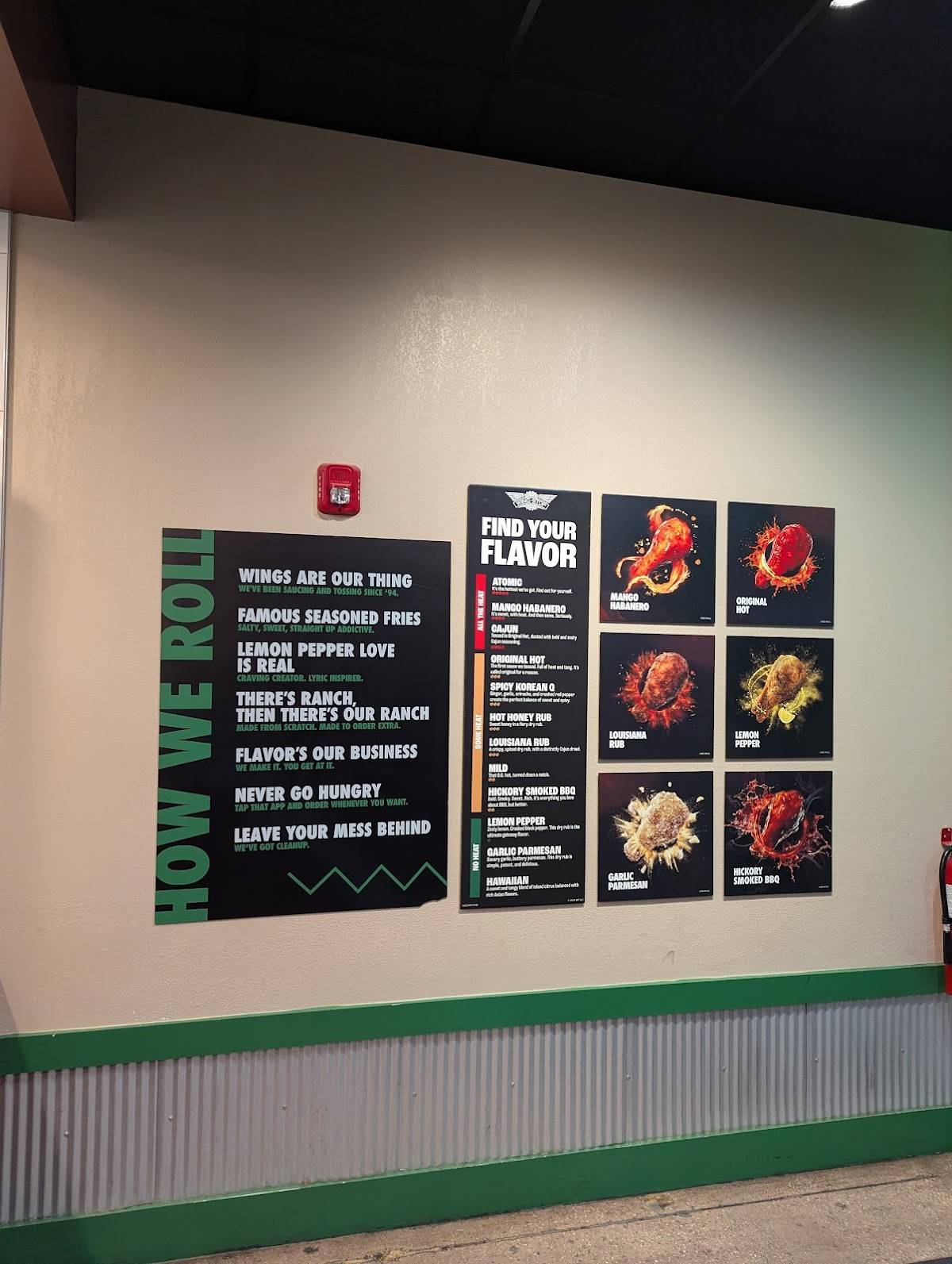 Wingstop меню