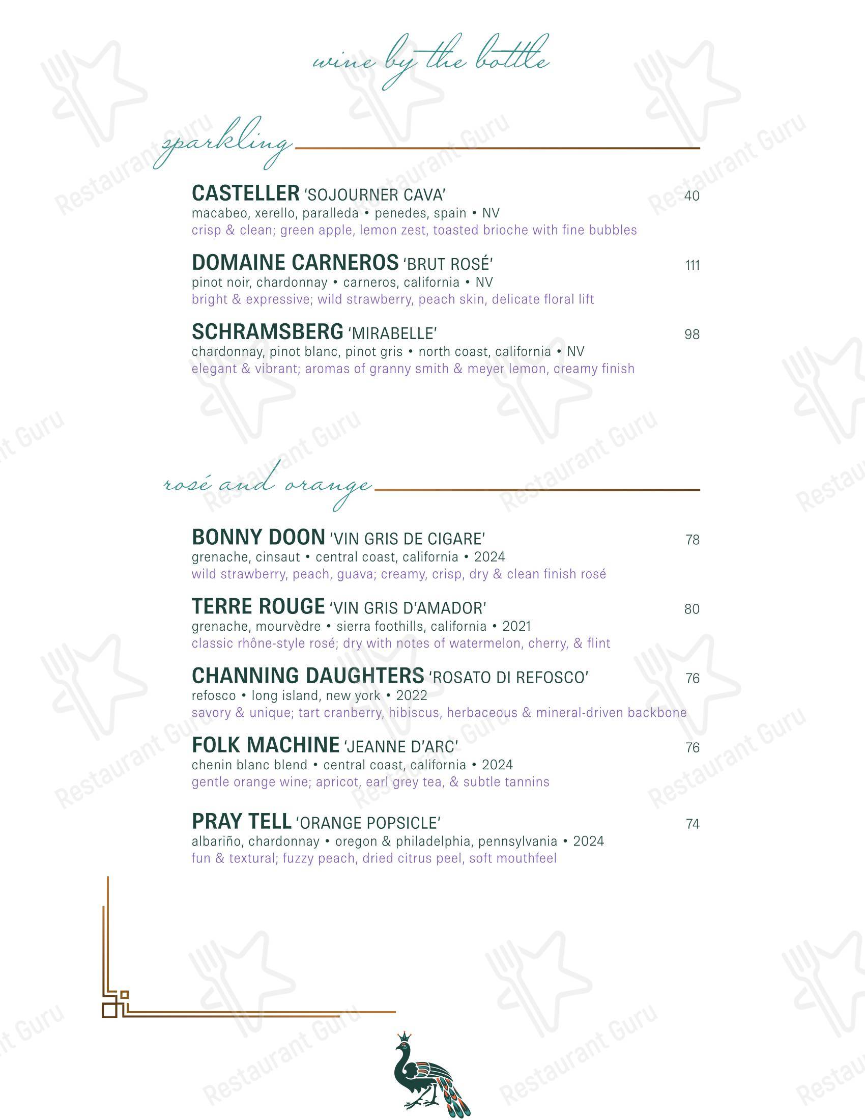 At Home Catering Menu ресторана Rex at the Royal
