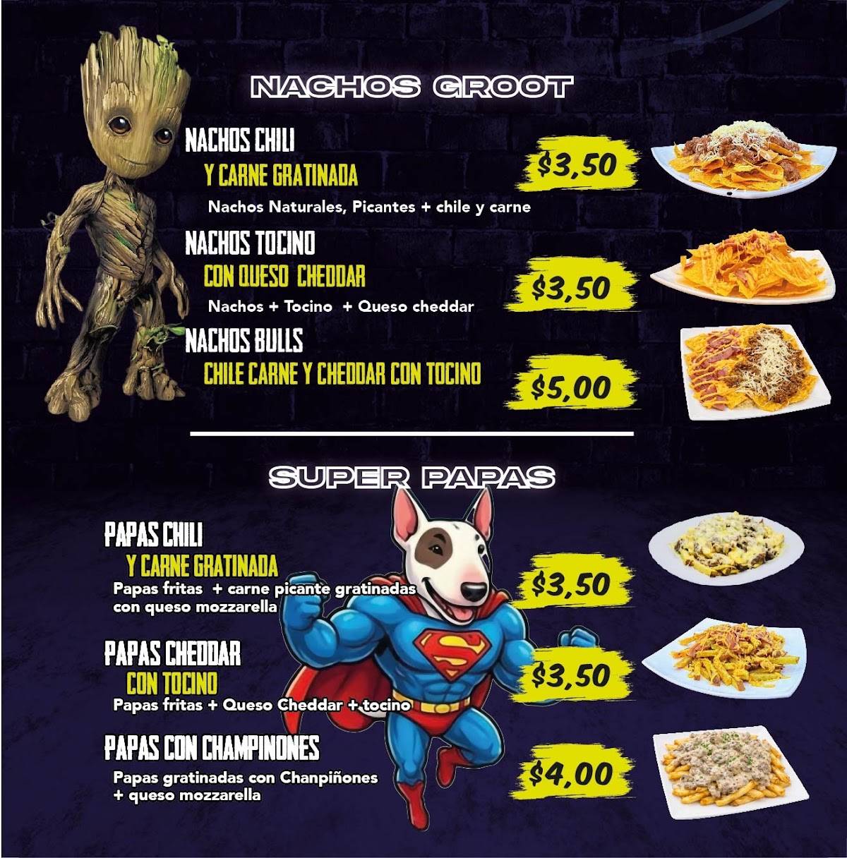 BULLS RESTO BAR - Riobamba меню