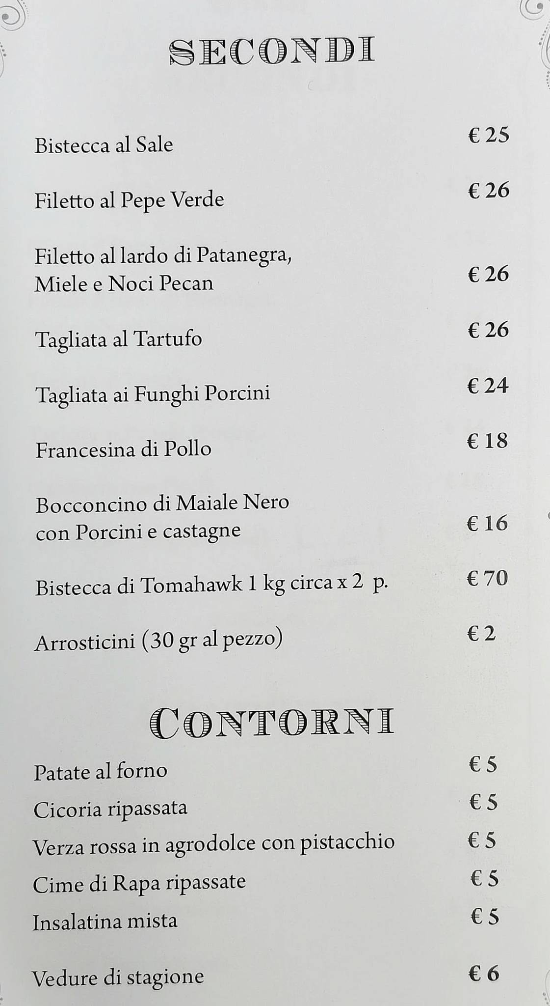 Ristorante Civico 13 меню