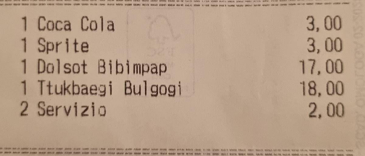 Ristorante Gainn меню